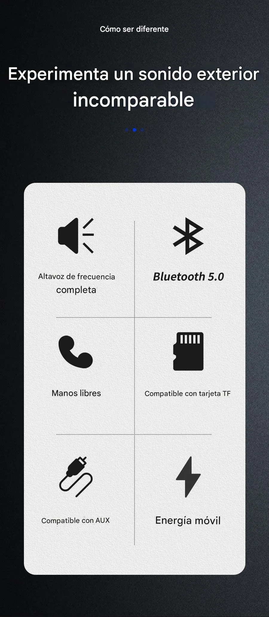 Imagen descriptiva del producto Parlante Altavoz Bluetooth 15W IPX7 TWS RGB SODLK TX8