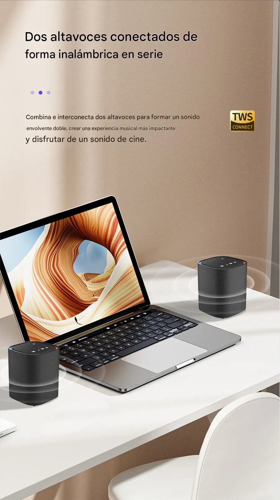 Imagen descriptiva del producto Parlante Altavoz Bluetooth 5.3 Inalámbrico 15W IPX5 TWS SODLK TX10