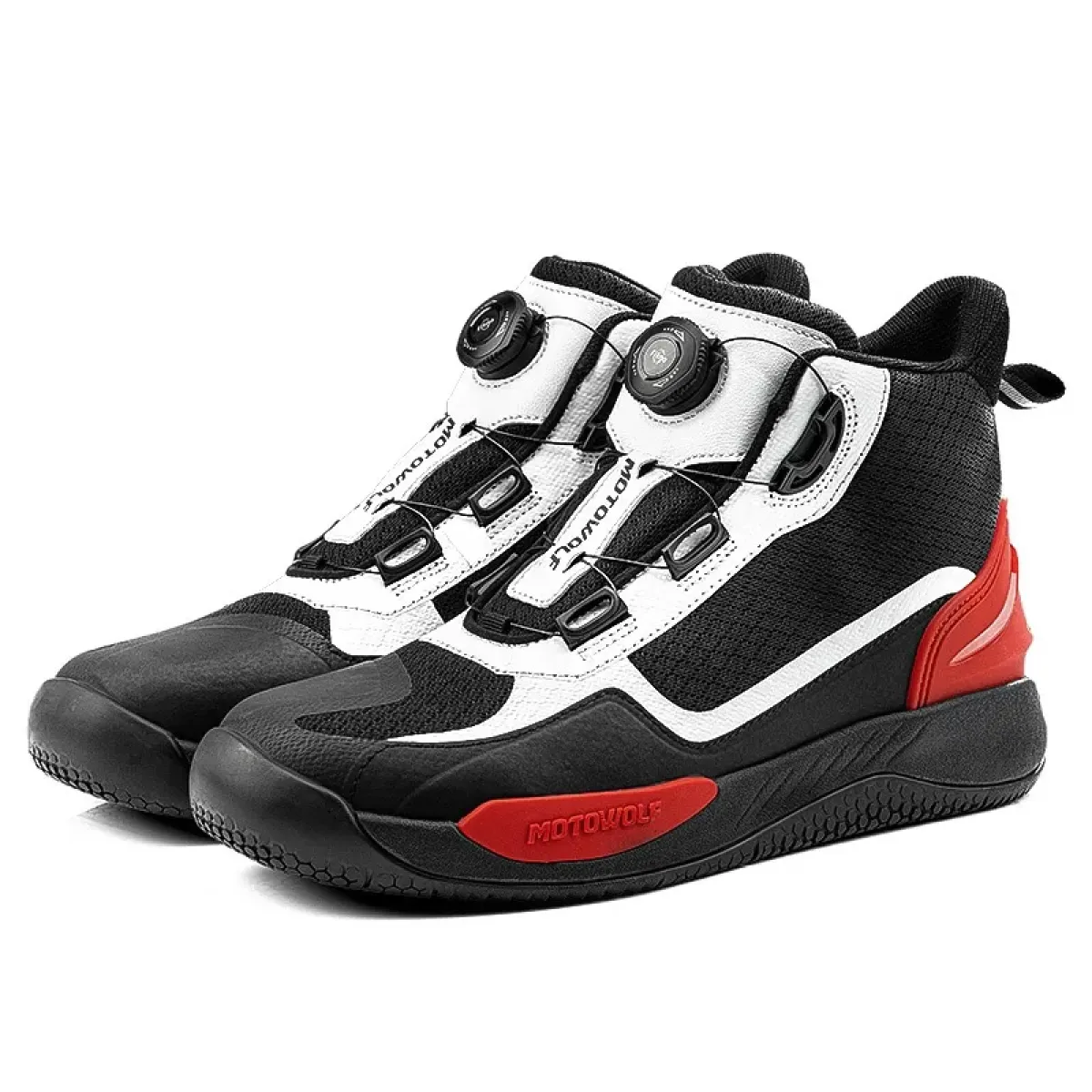 Zapatos de Moto Antideslizantes Motowolf MDL0203 - rojo