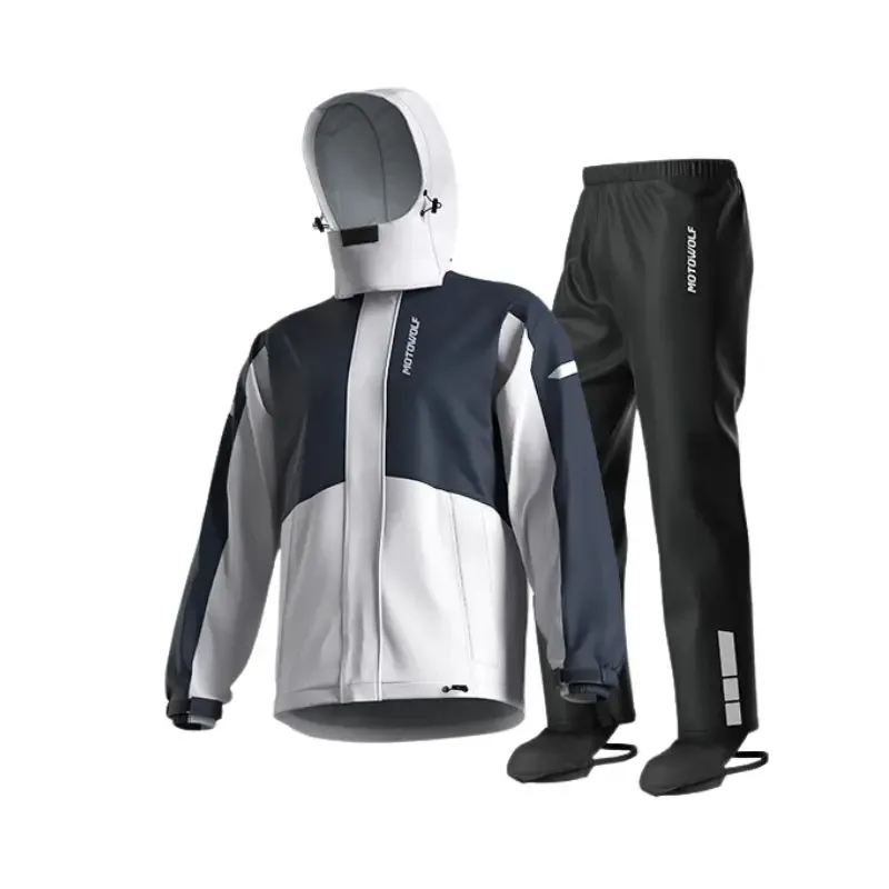 Traje Impermeable mociclismo Motowolf 0405 190T - Azul