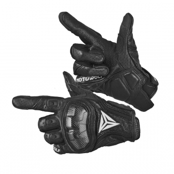 Guantes para motociclismo de cuero Motowolf MDL0305