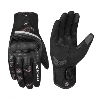 Guantes para motociclismo Camuflaje Motowolf 0310