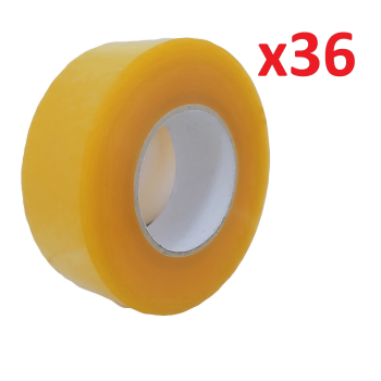 Pack 36 Cintas de Embalaje Transparente 300 Mts 48mm Ancho