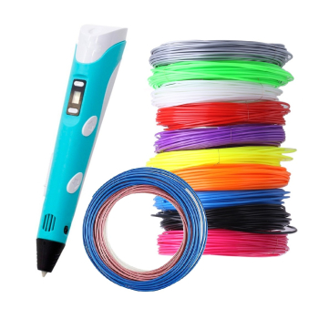 Lapiz impresora 3D ABS 3D PEN-2 RP100B LCD 1,75 mm - Azul+ Set filamentos 100m