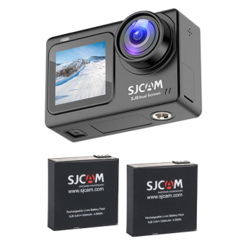 Pack Cámara Deportiva SJCAM SJ8  Dual 4K 30FPS Estabilización EIS 2 Baterías