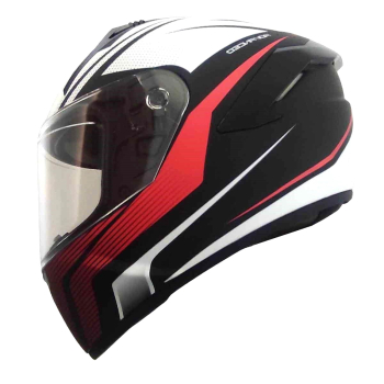 Casco de protección integral para motociclismo Motowolf MDL0101 Red Arrow