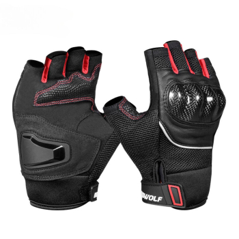 Guantes medio dedo para moto Motowolf 0327