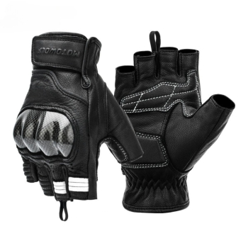 Guantes medio dedo para moto Motowolf 0334