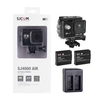 Cámara Deportiva SJCAM SJ4000 AIR 4K WIFI + 2 baterias + Cargador