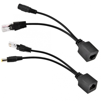 Par de Cable de alimentación RJ45 splitter POE