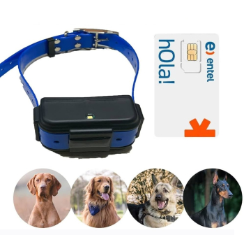 Rastreador GPS para mascotas TKSTAR TK919 4G GPS tracker configurado con SIM