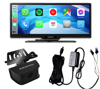 Pack Reproductor multimedia con cámara delantera DDPAI M5S + trasera + cableado