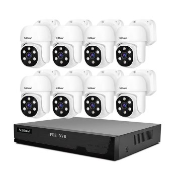 Kit NVR POE Srihome 8 camaras POE030 + NVR POE NVS005 8CH