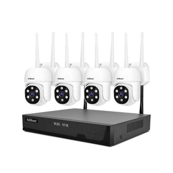Kit NVR Srihome 4 camaras IPC030 PTZ Wifi + NVR NVS001 8CH