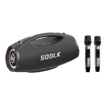 Parlante Altavoz Bluetooth 5.3 Karaoke 2 Mic 200W 20000mAh IPX7 TWS SODLK S1615