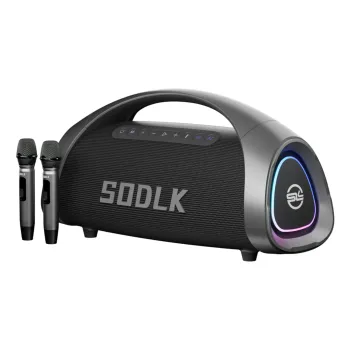 Parlante Altavoz Bluetooth 5.3 Karaoke 2 Mic 320W 30000mAh IPX6 TWS SODLK S1617