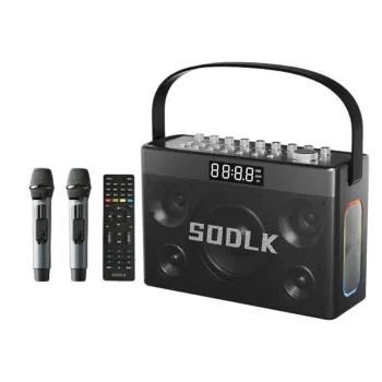 Parlante Altavoz Bluetooth 5.3 Karaoke 2 Mic 300W 19800mAh IPX5 TWS SODLK S1127 PLUS