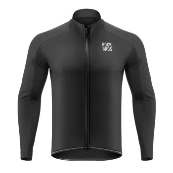 Chaqueta Ciclismo Unisex Cortaviento Reflectante con Forro Polar RockBros YDWT012
