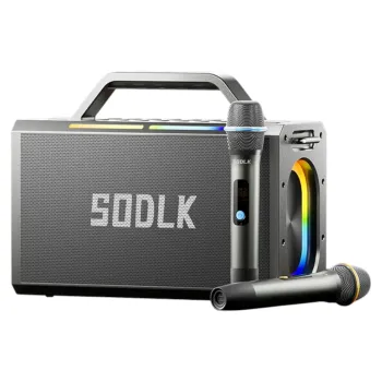 Parlante Altavoz Bluetooth 5.0 Karaoke 2Mic 200W 24000mAh IPX3 TWS SODLK S1115
