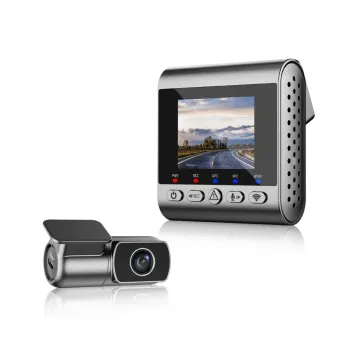 Set Dual Cámara Para Vehículo Frontal 4K Trasera 1080p Gran Angular GPS WiFi Ajustable SJCAM M60 2CH