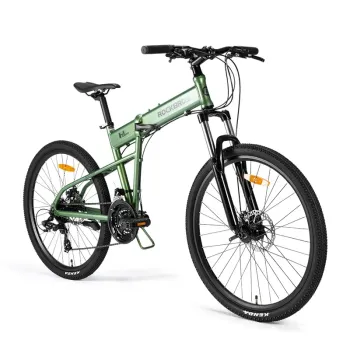 Bicicleta Montaña 8 Velocidades Cuadro Aluminio Aro 26 Verde Rockbros SGD26EE