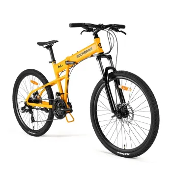Bicicleta Montaña 8 Velocidades Cuadro Aluminio Aro 26 Amarillo Rockbros SGD26EE