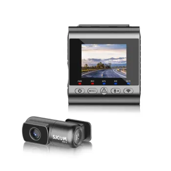 Set Cámara Para Vehículo Frontal 4K STARVIS 2 Trasera 1080p 130º WDR GPS WiFi SJCAM M60S-2CH