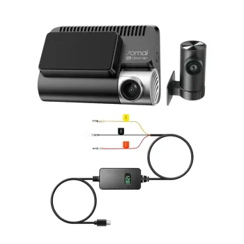 Set Dual Cámara Para Vehículo 4K 70mai A800SE Cámara trasera RC22 + Kit de cableado 70mai UP06