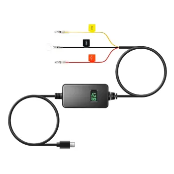 Kit de Cableado Energía Ajustable 70mai UP06 Tipo-C 12–30V – Parking 24H con Monitor de Voltaje