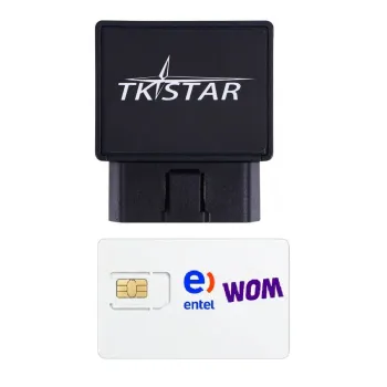 Rastreador GPS 4G TkStar TK816 Rastreador OBD + Configuracion + SIM