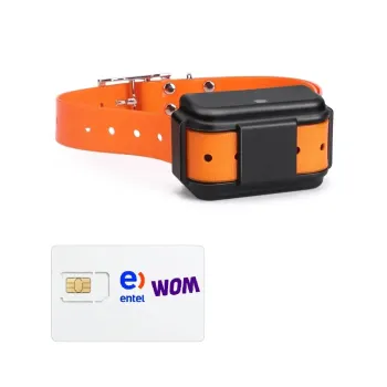 Rastreador GPS para mascotas TKSTAR TK919 4G GPS tracker configurado con SIM